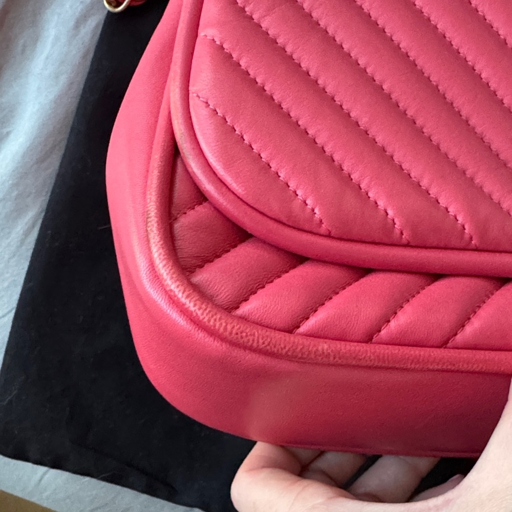 CHANEL Lambskin Chevron Crossbody Bag - Picture 8 of 13